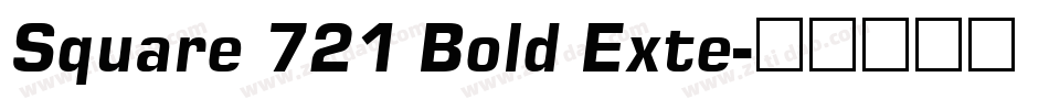 Square 721 Bold Exte字体转换